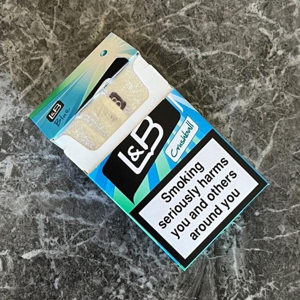 L&B Blue Crushball cigarettes